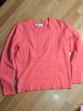LOFT Coral-Pink Crewneck Sweater